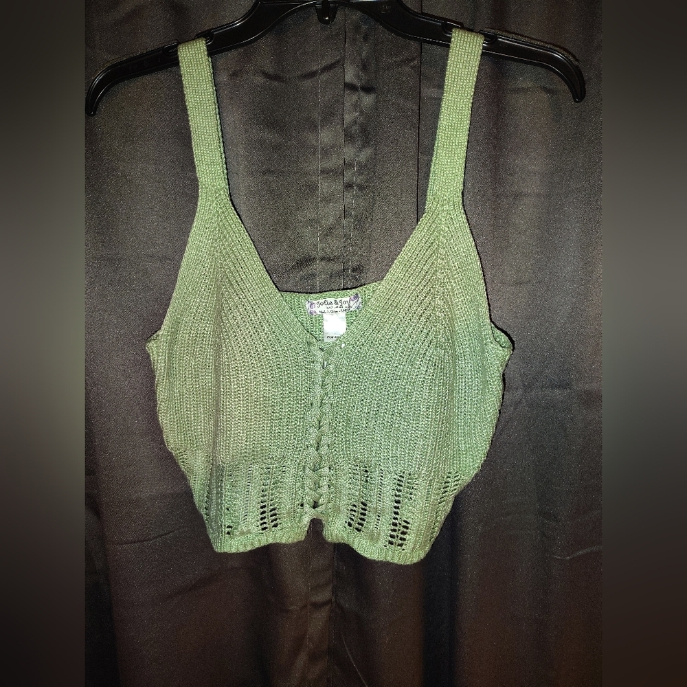 Green Knit Top